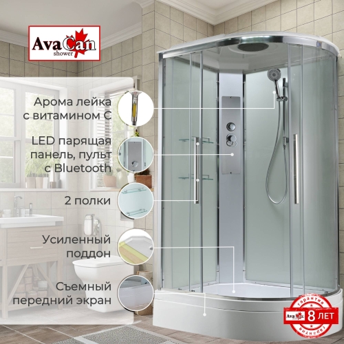 Душевая кабина EM3912LT стандартная прозрачная