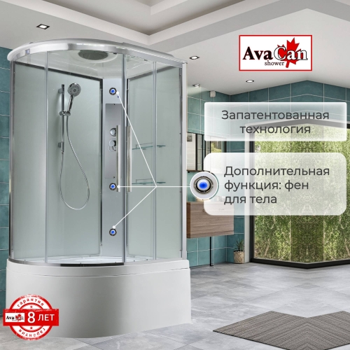 Душевая кабина EM5811RT стандартная прозрачная