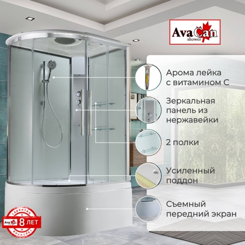 Душевая кабина EM5811RT стандартная прозрачная