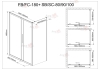 Душевой уголок AvaCan FB 160-180 + SB 80 MT