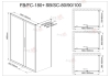 Душевой уголок AvaCan FB 160-180+ SB 90