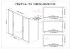 Душевой уголок AvaCan FB2 170-190  + SB80 MT