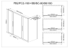 Душевой уголок AvaCan FB2 190-210  + SB100 MT