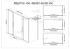 Душевой уголок AvaCan FB2 190-210  + SB90